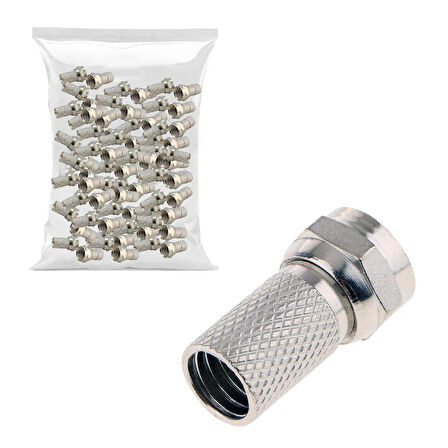 BENJAMİN BJ-F2020 F Konnektör RG6 Geniş 100Lü Paket