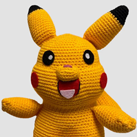 Uretti - Hayriye 3480 El Yapımı Pokemon Pikachu 25Cm
