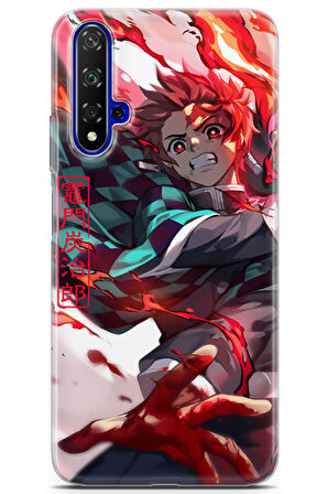 Huawei Nova 5t uyumlu Anime 19 UV Kapak Kimetsu No Yaiba