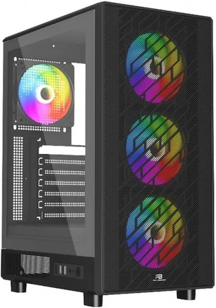 POWERBOOST PB-A700B 750W 80 + BRONZE MESH ÖN PANEL 4XRAINBOW FAN+USB3.0 GAMING ATX KASA SIYAH