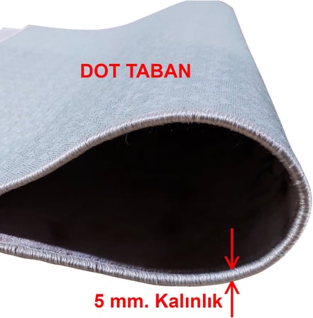 Colorix Carpet Dijital Baskı Dekoratif Kaymaz Taban Antibakteriyel Yıkanabilir Halı No:2000 Mavi 120 x 180