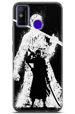 Tecno Spark 6 GO uyumlu Manga 5 Şeffaf Zoro One Piece