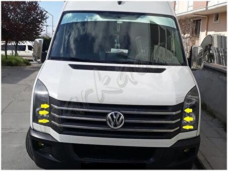 WOC Chrome VW Crafter Krom Ön Panjur 2012-2017 6 Parça Paslanmaz Çelik