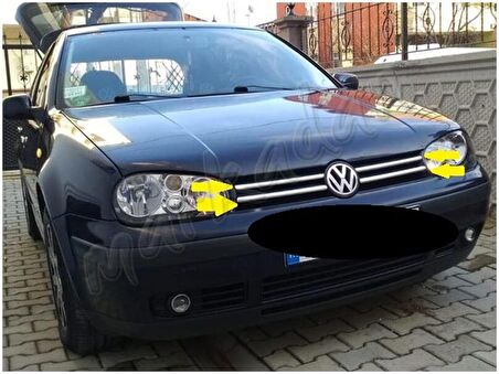 WOC Chrome VW Golf 4 Krom Ön Panjur 1998-2004 4 Parça Paslanmaz Çelik