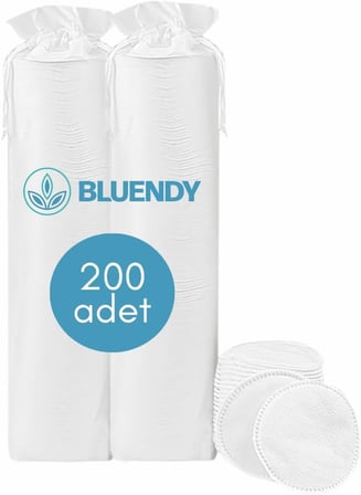 200 Adet Yuvarlak Makyaj Temizleme Pamuğu -%100 Saf Premium Kalite Disk Pamuk, Fondöten ve Makyaj Çıkarma Pedi, Tüy Bırakmaz, Yumuşak ve Taşınabilir (M, Adet, 200)