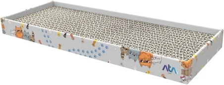 Tırmata Yeni Ürün Doğal Düz Karton Kedi Tırmalaması Kedi Tırmalama Tahtası Kartonu 47X17 Cm Kahverengi