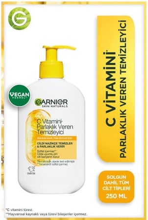 Garnier C Vitamini Parlaklık Veren Temizleyici 250 ml
