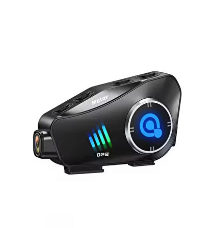 Q28 Kameralı Motosiklet Kask İntercom - Bluetooth 5.0, 1080p Hd Video Kayıt, Su Geçirmez, 32Gb hafıza kartı kutusunda Güvenli ve kesintisiz iletişim