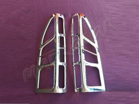 WOC Chrome Citroen Berlingo Krom Stop Çerçevesi 2008-2018 2 Parça Abs Krom