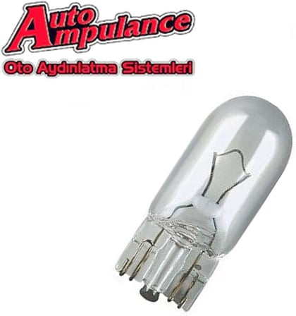 5W T10 DİPSİZ PARK, PLAKA, TAVAN AMPULÜ SET - 10 ADET