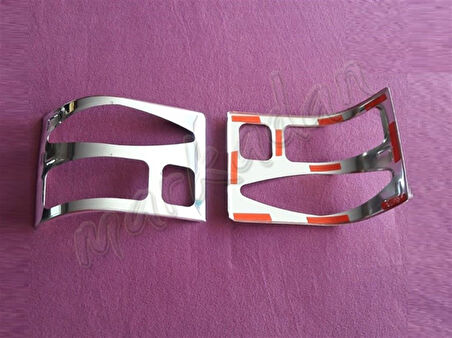 WOC Chrome VW T4 Transporter Krom Stop Çerçevesi 1995-2003 2 Parça Paslanmaz Çelik