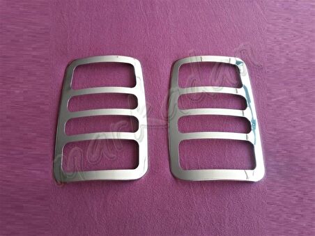 WOC Chrome VW Caddy Krom Stop Çerçevesi 2004-2014 2 Parça Paslanmaz Çelik