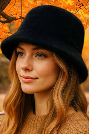 Tezzgelsin Kadın Soft Peluş Ayarlanabilir İpli Bucket Kova Şapka