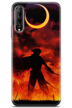 Huawei Y9S uyumlu Manga 8 Renkli Tasarım Rengoku Demon Slayer