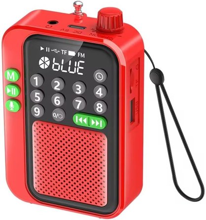 C9 Bluetooth Şarjlı Radyo USB &amp; TF Kart Okuyucu Deprem Çantasına Uygun FM Radyo, Haki