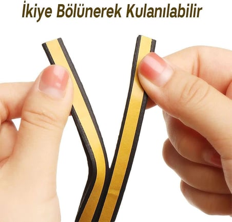 Kapı ve Pencere Fitili – 2,80 m x 2 (Toplam 5,6 m) Pimapen İzolasyon Bandı, Soğuk Hava ve Toz Önleyici Yalıtım Fitili, Ses ve Isı Yalıtımı İçin Kendinden Yapışkanlı Conta (Kahverengi)