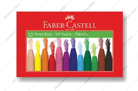 Faber-Castell Pastel Boya, 12 Renk, Yumuşak ve Rahat Kullanım, Canlı Renkler, Kağıt ve Taş Üzeri Uygun