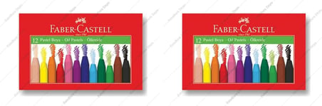 Faber-Castell Pastel Boya, 12 Renk, Yumuşak ve Rahat Kullanım, Canlı Renkler, Kağıt ve Taş Üzeri Uygun