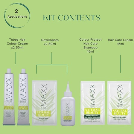 Natural Beauty Amonyaksız Set Saç Boyası 7.7 Karamel Kahve