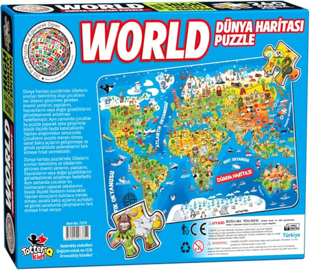 DÜNYA HARİTASI PUZZLE