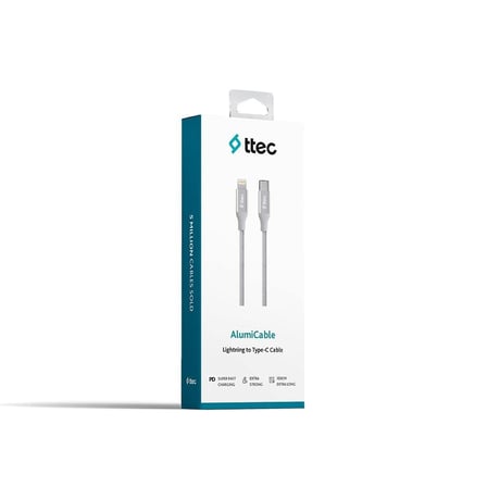 Alumicable Type-c Lightning Hızlı Şarj Kablosu 150cm 2DK41-8 Farklı Renk (Gri)