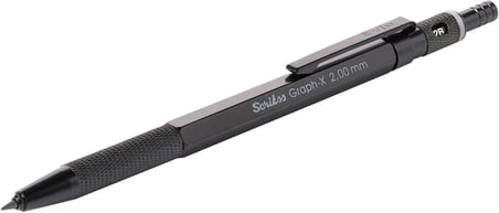 Scrikss Office Graphx Mekanik Kurşun Kalem Mat Siyah 2 Mm