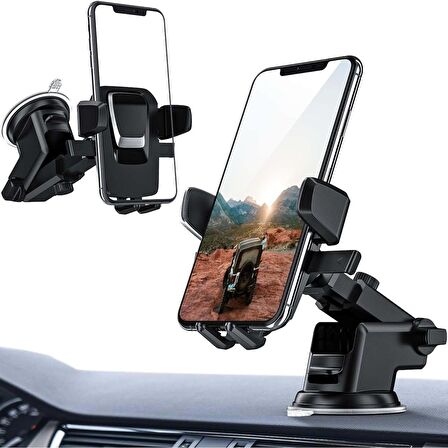 POWERBAY TT13 AYARLANABİLİR VANTUZLU CEP ARAÇ TUTUCU OTO ARABA İÇİ TELEFON TUTUCU