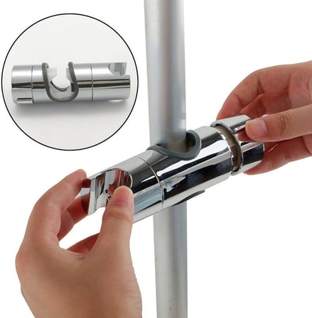 Fause Ayarlanabilir Duş Başlığı Boru Gezeri Mafsal Sürgü Askısı KY101 (Krom, Oval)