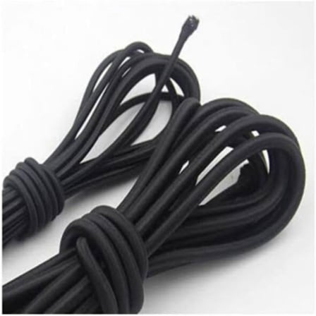 Yuvarlak Lastik Ip 2,5 Mm Lastik 5 Metre+20 Adet Kordon Ip Stoperi