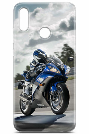 Huawei Y7 2019 uyumlu Otomoto 32 UV Lans Mavi Yamaha