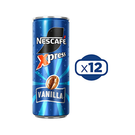 Nescafe Xpress Vanilya Soğuk Kahve 250 ml x 12 Adet