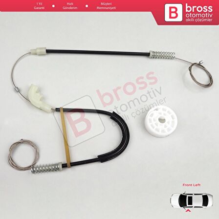 Volvo S40 V40 MK1 644 645 1995-2004 4/5-Kapı 30623448 İçin Elektrikli Ön Sol Cam Kriko Tamir Seti