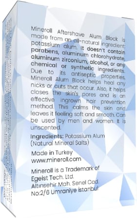 Traş Sonrası Cilt Şapı, Cilt Lekelerine İyi Gelir, Kanamayı Durdurur, Kadın &amp; Erkek İçin, Jilet Yanıklarına İyi Gelir, Cildi Yumuşatır, 72 gr