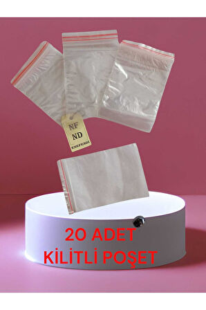 20 ADET KİLİTLİ POŞET TORBA ŞEFFAF BUZDOLABI KINA ÇEREZ KURUYEMİŞ HEDİYE NAYLONU POŞETİ 7x9cm