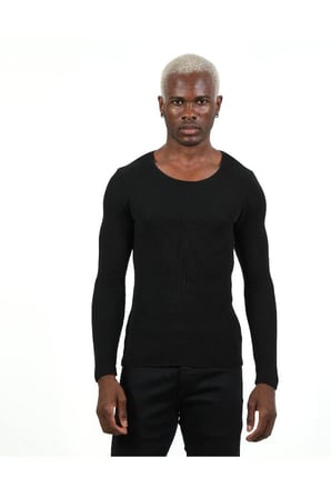 Slim Fit Naturel Pamuk Triko Kazak Tüylenmeyen Dar Kesim Body Fit Örme Şık ve Konforlu Erkek Kazak