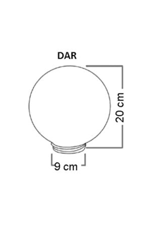 20'lik Bahçe Karpuz Glop, Plastik Pvc Glop, Bahçe Lambası Küre