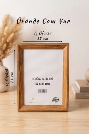 Piramit Serisi 15 x 21 Fotoğraf Çerçevesi Camlı Dekoratif Duvar & Masa Tipi Plastik Çerçeve