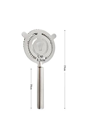 Kokteyl Süzgeci Bar Süzgeci Süzgeç Paslanmaz Çelik Kokteyl Aleti
