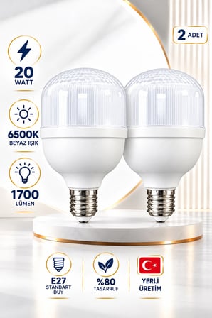 20 Watt Kristal Torch Led Ampül Parlak Işıklı E27 Beyaz Işık Torch Ampul