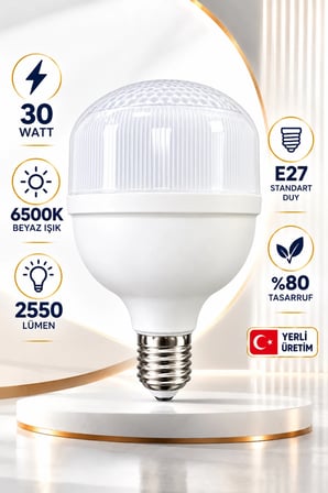 20 Watt Kristal Torch Led Ampül Parlak Işıklı E27 Beyaz Işık Torch Ampul
