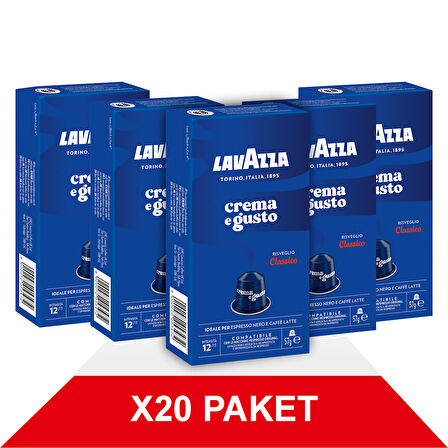 Crema e Gusto 56gr Nespresso® Uyumlu Alüminyum Kapsül x20
