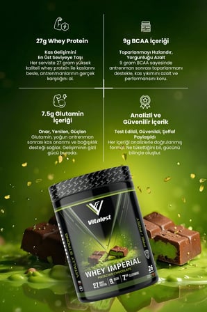 Whey Protein Fıstıklı Çikolata 988g | 27g Protein, 9g BCAA, 7.5g Glutamin
