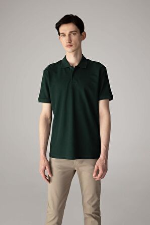 DeFacto Regular Fit Kısa Kollu Basic Düz Pike Kumaş Polo Tişört C1293AX24SPGN245
