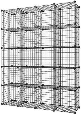 20 Bölmeli Çok Amaçlı Metal Tel Dolap Organizer