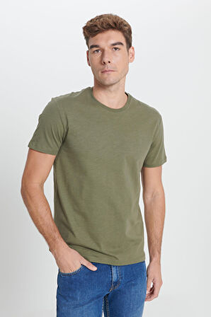 Altınyıldız Classics Haki Erkek T-Shirt 4A4824200050