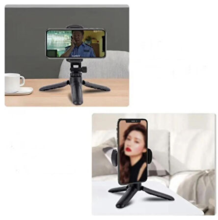 Mini Boy Masa Üstü Tripod-Kamera Sabitleyici Tripod-Başlığı Ayarlanabilir Tripod(20cm) Selfie