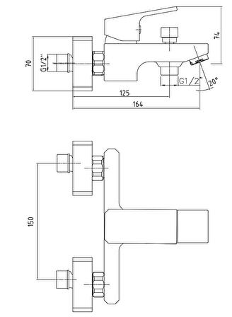 Eca Tiera Mat Siyah Banyo Bataryası 102102469C1