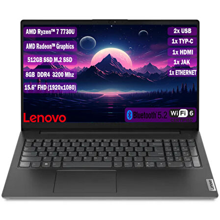 Lenovo V15 G4  82YY0012TR Ryzen 7 7730U 8GB 512GB SSD 15.6 FHD FreeDOS