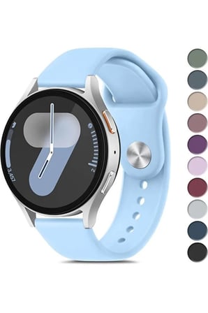 Galaxy Watch 4/5/6/7/FE/40/44 Classic 42/43/46/47mm Uyumlu 20mm Soft Silikon Kordon