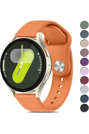 Galaxy Watch 4/5/6/7/FE/40/44 Classic 42/43/46/47mm Uyumlu 20mm Soft Silikon Kordon